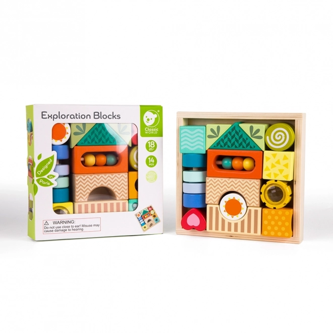 Houten sensorische blokken Classic World Montessori