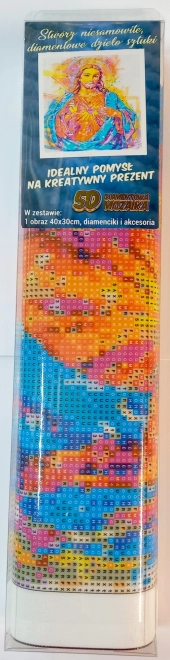 NORIMPEX Diamant schilderen Stralende Jezus 30x40cm