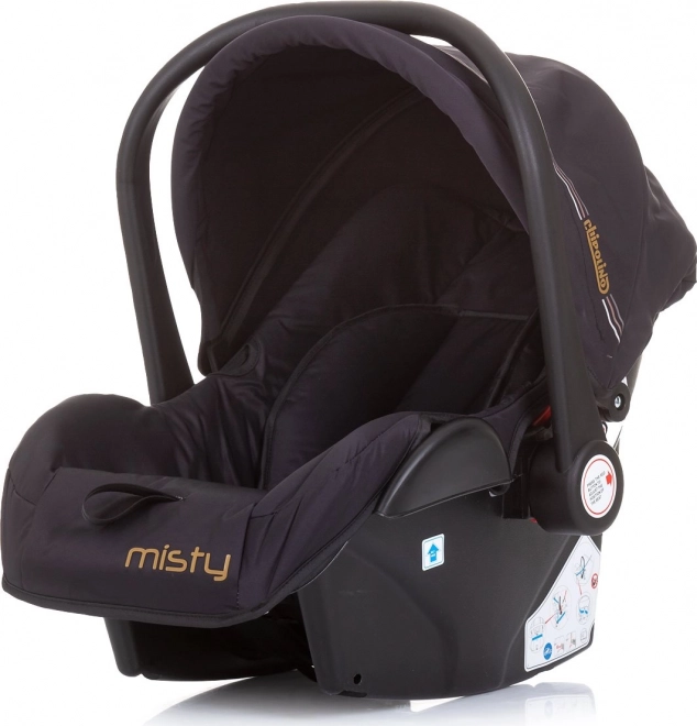 Kinderautostoeltje Chipolino Misty voor pasgeborenen tot 13 kg in de kleur Ebony