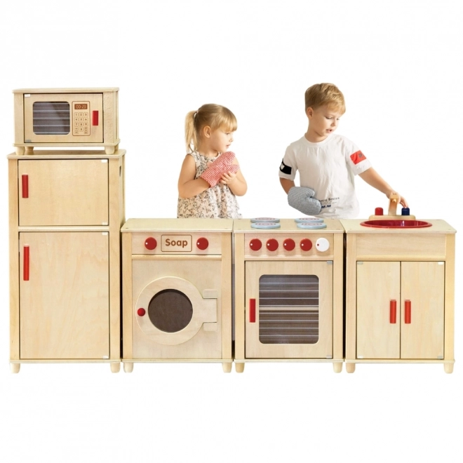 Viga houten kinders keukenset Natural met FSC certificaat