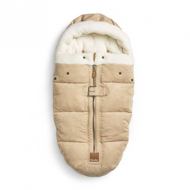 Elodie Details - Slaapzak voor de kinderwagen - Aviator Zwart – Beige/grijs || Alcantara