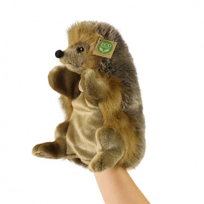 Pluchen handpop egel 25 cm MILIEUVRIENDELIJK