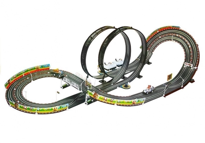 Elektrische racebaan met 2 auto's Mario RC