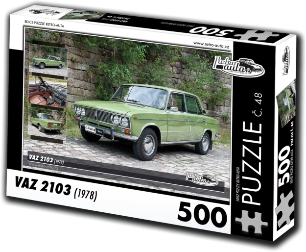 retro-auta puzzel vaz 2103 (1978) – 500 stukjes