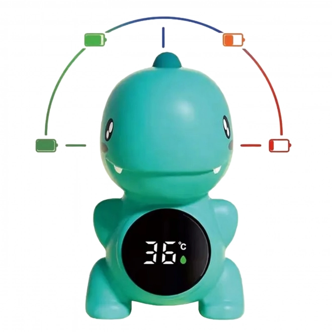 Kinder waterthermometer in de vorm van een dinosaurus