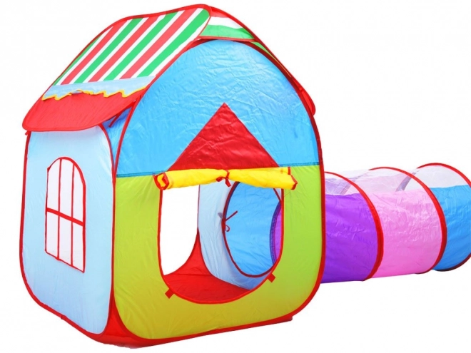Kinderset 3-in-1 Huis, Tunnel en Ren