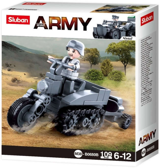 Sluban WWII M38-B0680B Motorfiets met rupsbanden