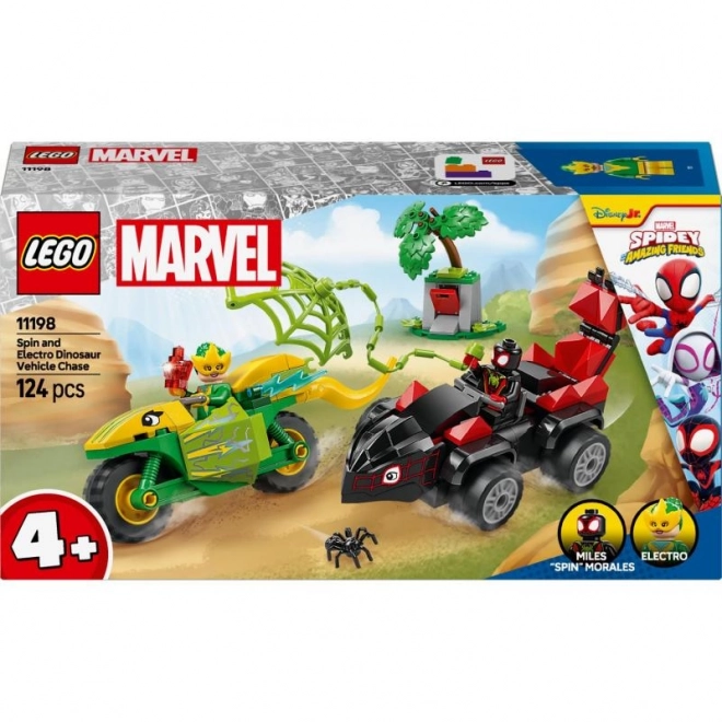 LEGO SPIDEY en zijn geweldige vrienden: dino-achtervolging van Spin en Electro (4+, 124 onderdelen)