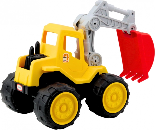 Kindergele graafmachine voor zand