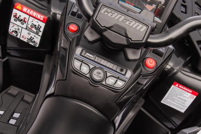 Elektrische kinderquad Can Am Outlander met afstandsbediening zwart