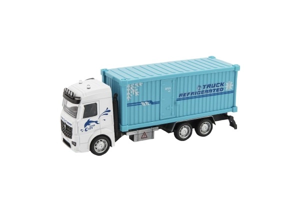 Koelvriesvrachtwagen met terugtrekfunctie