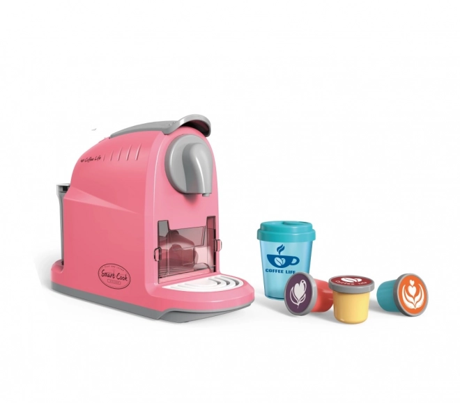 Roze koffiezetapparaat