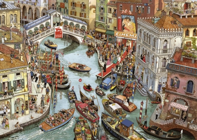 Puzzel O Sole Mio! 2000 stukjes met poster