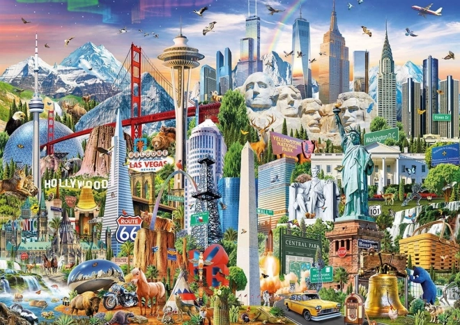 EDUCA Puzzel Deelex Noord-Amerika 1500 stukjes