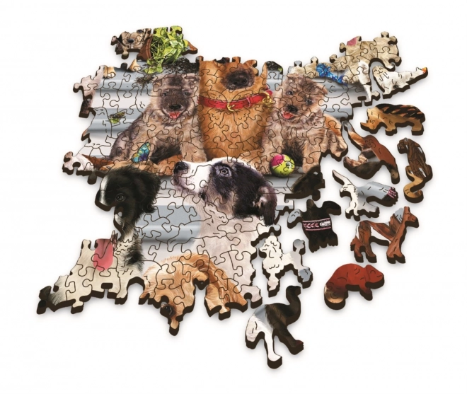 Houten puzzel TREFL Wood Craft Origin Hondenvriendschap 1000 stukjes