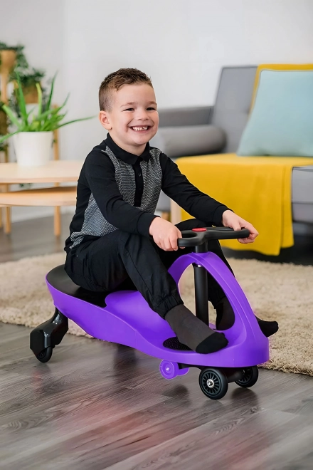 Rijdende autootje met LED-wielen paars ECOTOYS
