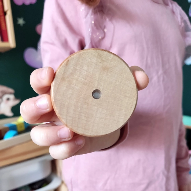 Houten magnetische blokken WABI 40 stuks