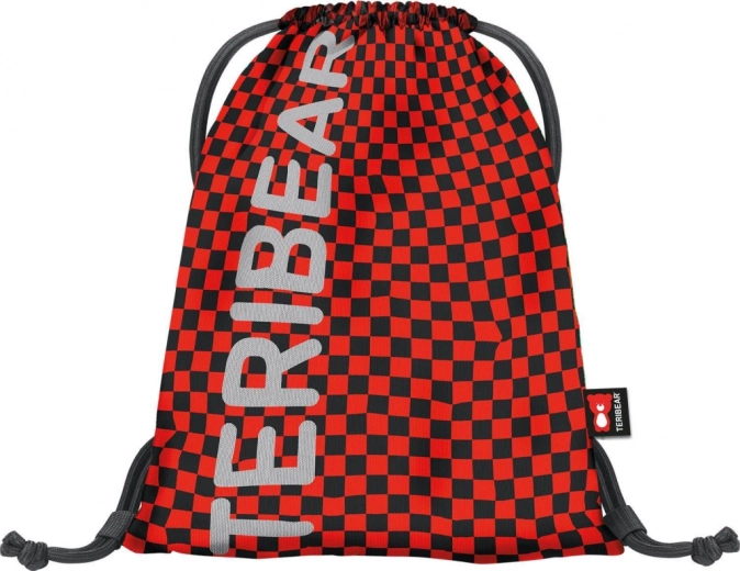 Praktische etui en gymsack met lichtgevend logo
