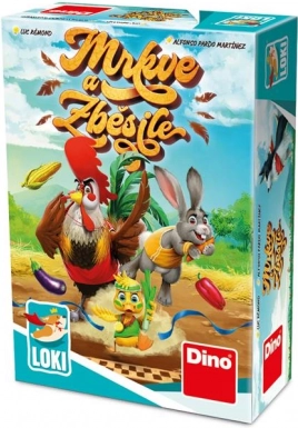 Kinderen racekaartspel Dino Wortels en dol