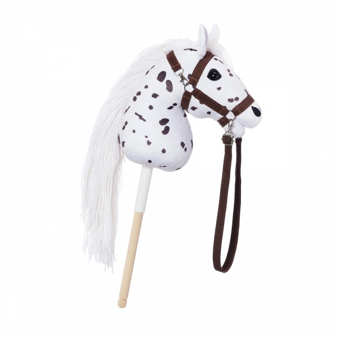 Stokpaardje uit de HOPPIHORSE Sport Edition collectie in de kleur witte luipaard