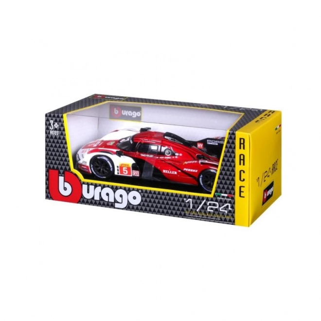 Bburago 1:24 Racing - Porsche 963 - Wit/Rood #5