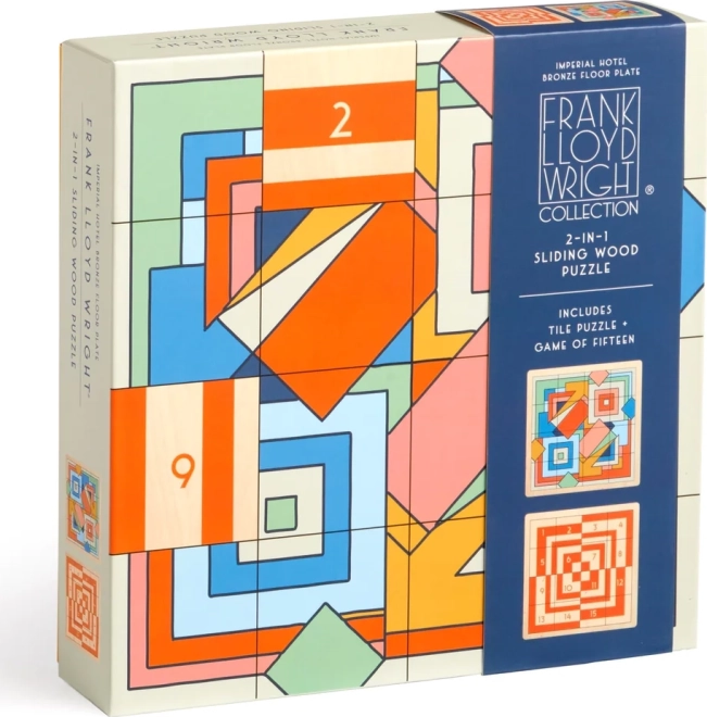 Galison schuifpuzzel van hout Frank Lloyd Wright: Imperial Hotel 2-in-1