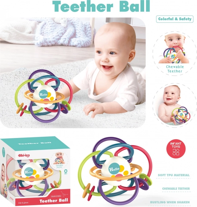 Rammelaar met bijtblok Ball