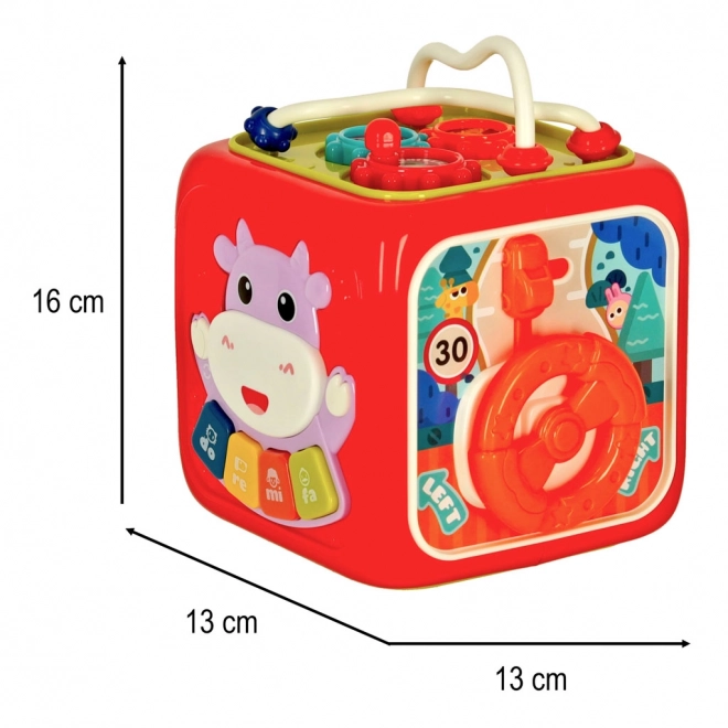 Interactieve educatieve kubus 6-in-1 Bibi-inn roze