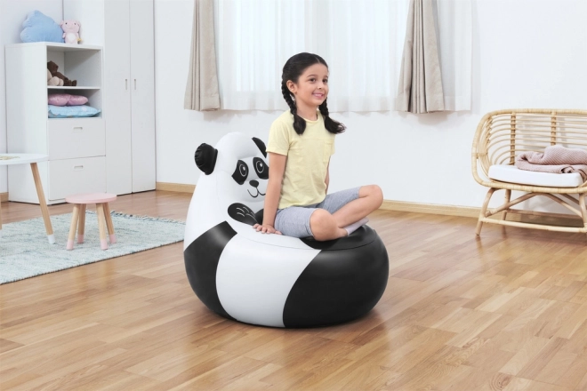 Opblaasbare panda stoel