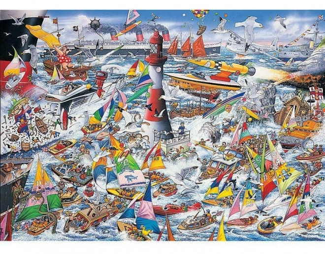 Puzzel Ik houd van schepen 1000 stukken van Gibsons