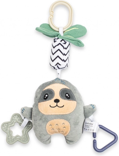 Pluchen luiaard met bijtring New Baby