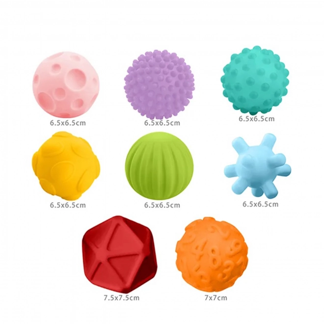 Sensorische balletjes voor de kleintjes set van 8 stuks