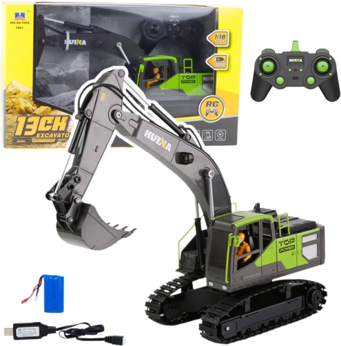 Rups RC graafmachine HUINA 1:18 groen