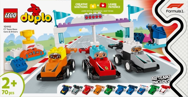 Bolidy Formule 1 en DUPLO coureurs