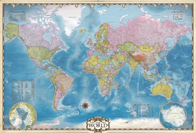 EUROGRAPHICS puzzel Wereldkaart 2000 stukjes