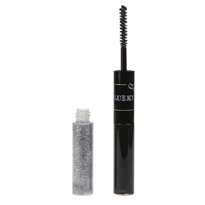 Lukky 2-in-1 mascara en glitter voor wimpers, zwart