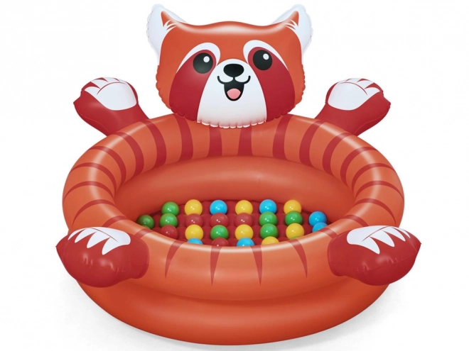 Droog zwembad rode panda met ballen van Bestway