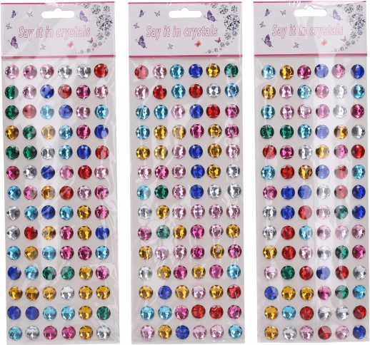 Stickers met steentjes – mix