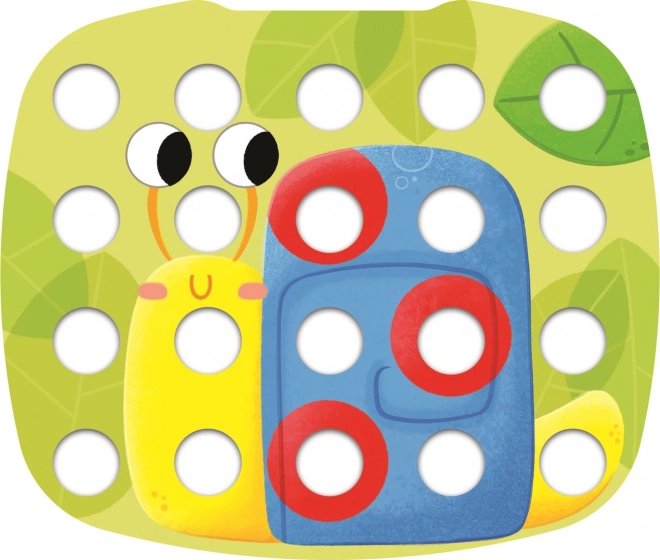 Kleurrijke kinder mozaïek plastic in doos 40x27x6cm 12m+