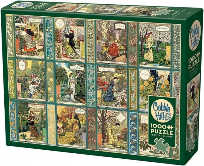 COBBLE HILL Puzzel Jardiniere: Tuinier Kalender 1000 Stukjes
