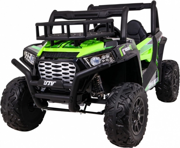 elektrische kinderauto buggy UTV 24V met twee motoren, EVA-wielen en afstandsbediening – groen