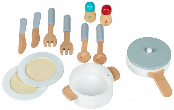 Houten kinderkeuken met accessoires Ecotoys