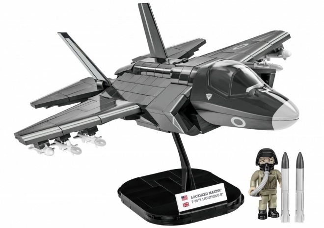 Model van de gevechtsvliegtuig F-35B Lightning II van blokken