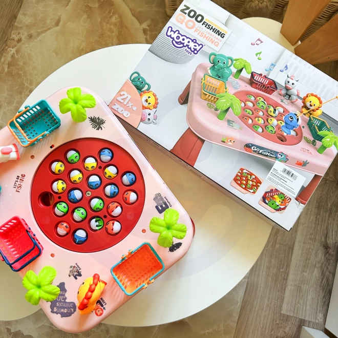 Behendigheidsspel Vissen Interactieve Tafel Roze