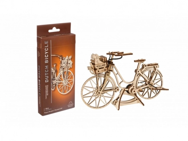 Ugears 3D houten mechanische puzzel Holland Fiets