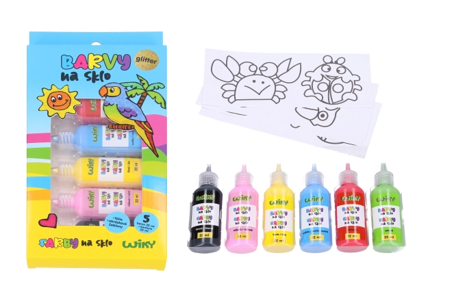 Glitter raamverf 5+1 22ml