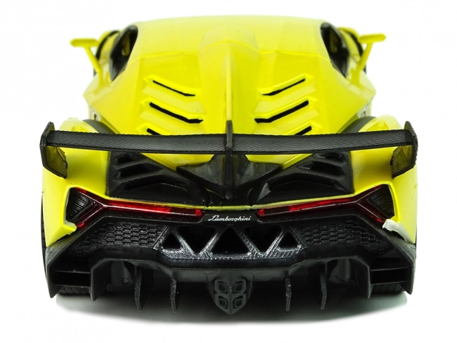 Afstandsbediende Lamborghini Veneno Geel 2.4G Afstandsbediening Stuur Geluid Lichten