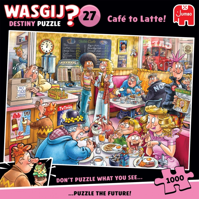 Puzzel Wasgij Destiny 27: Café Latte 1000 stukjes