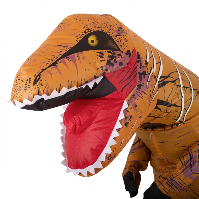 Opblaasbaar dinosaurus kostuum T-REX bruin