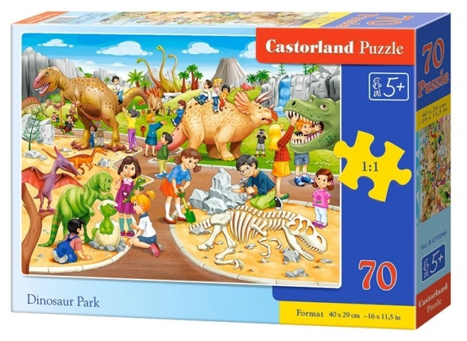 Puzzel dinosaurus park 70 stukjes